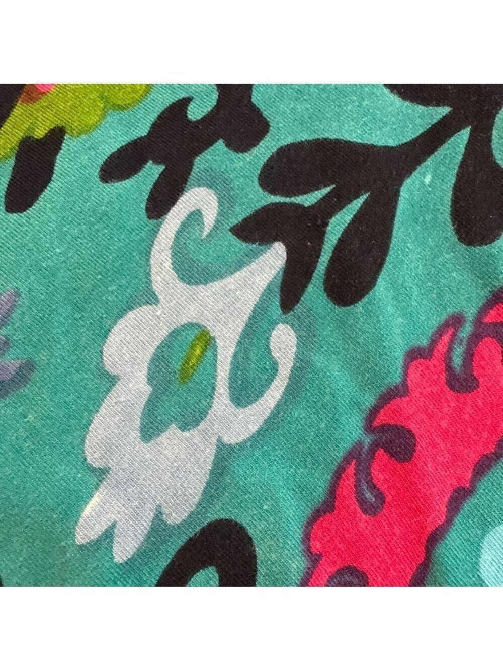 Fashion Fuse Teal Pink Floral Patchwork Dress Small - Picture 10 of 11